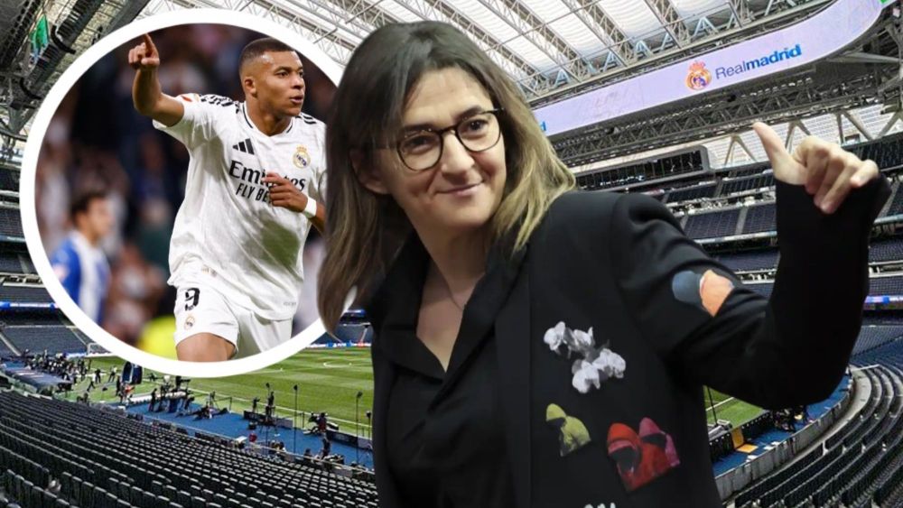 Fayza Lamari la madre de Mbappé cazada en el Bernabéu haciendo esto