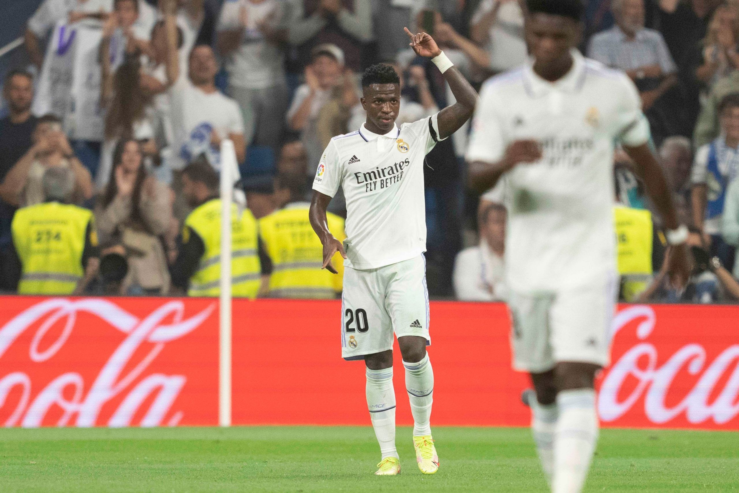 Vinicius Junior durante el partido ante Osasuna