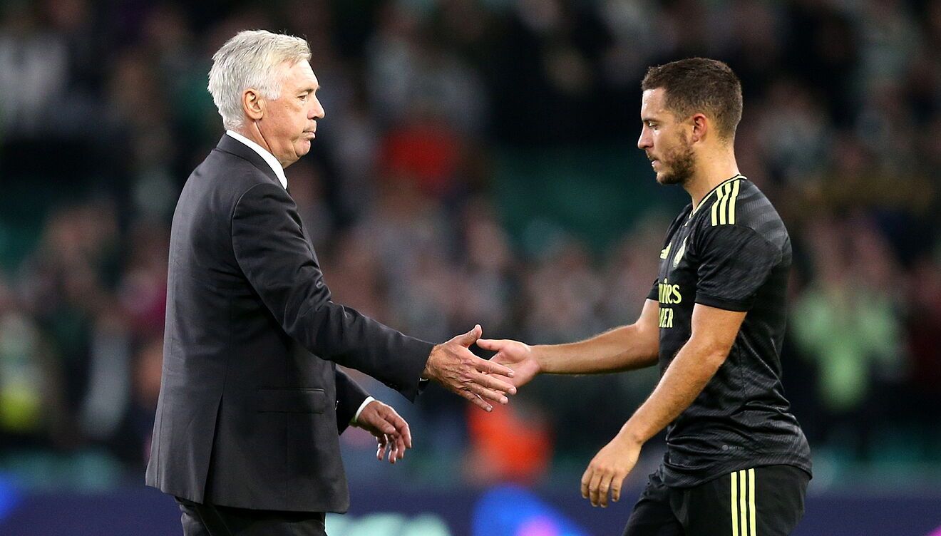 Carlo Ancelotti apenas cuenta con Eden Hazard