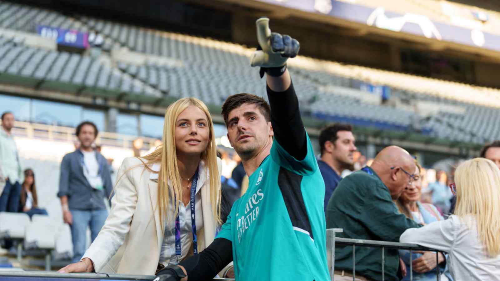 Thibaut Courtois y Mishel Gerzig están muy unidos