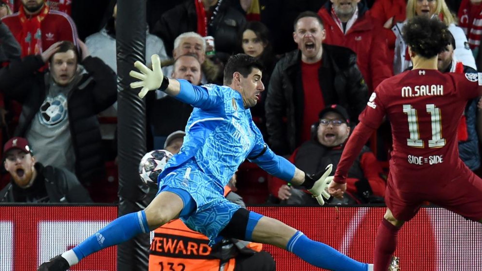 El error de Courtois frente al Liverpool