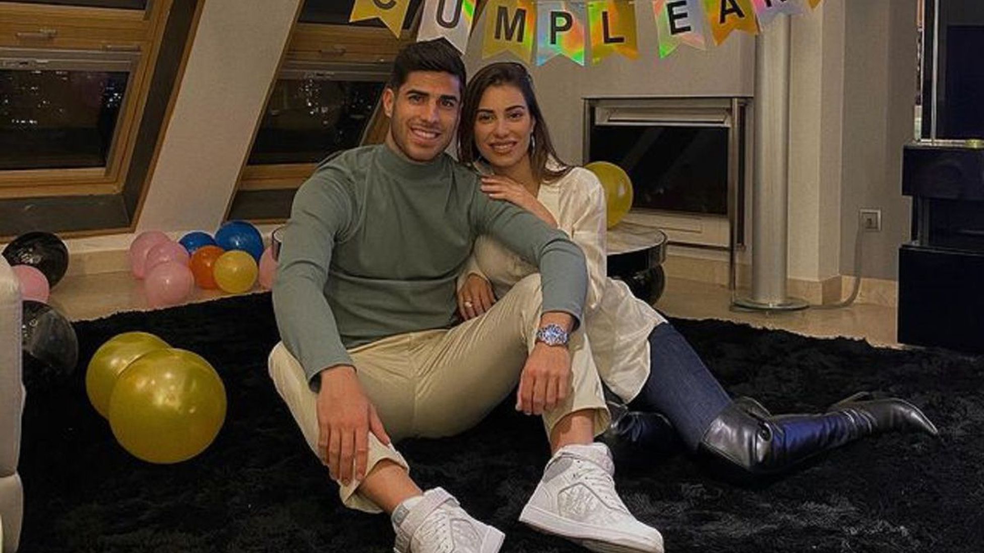 Marco Asensio y Sandra Garal