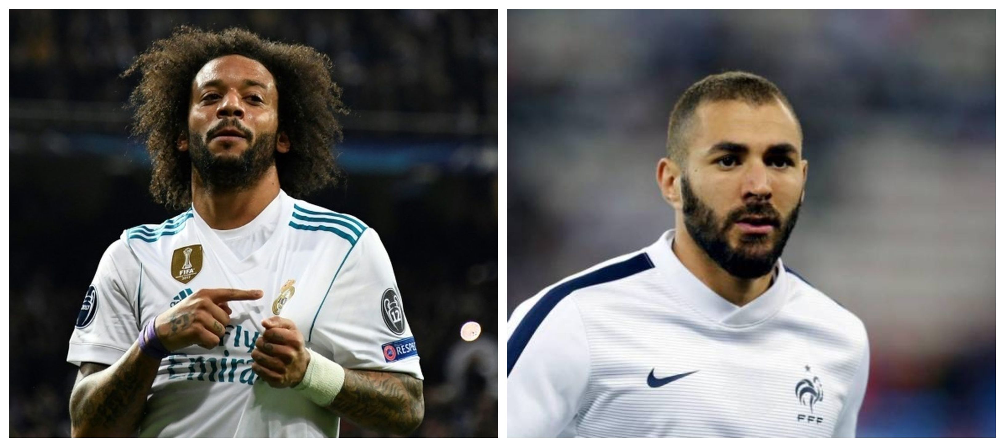 Marcelo y Benzema