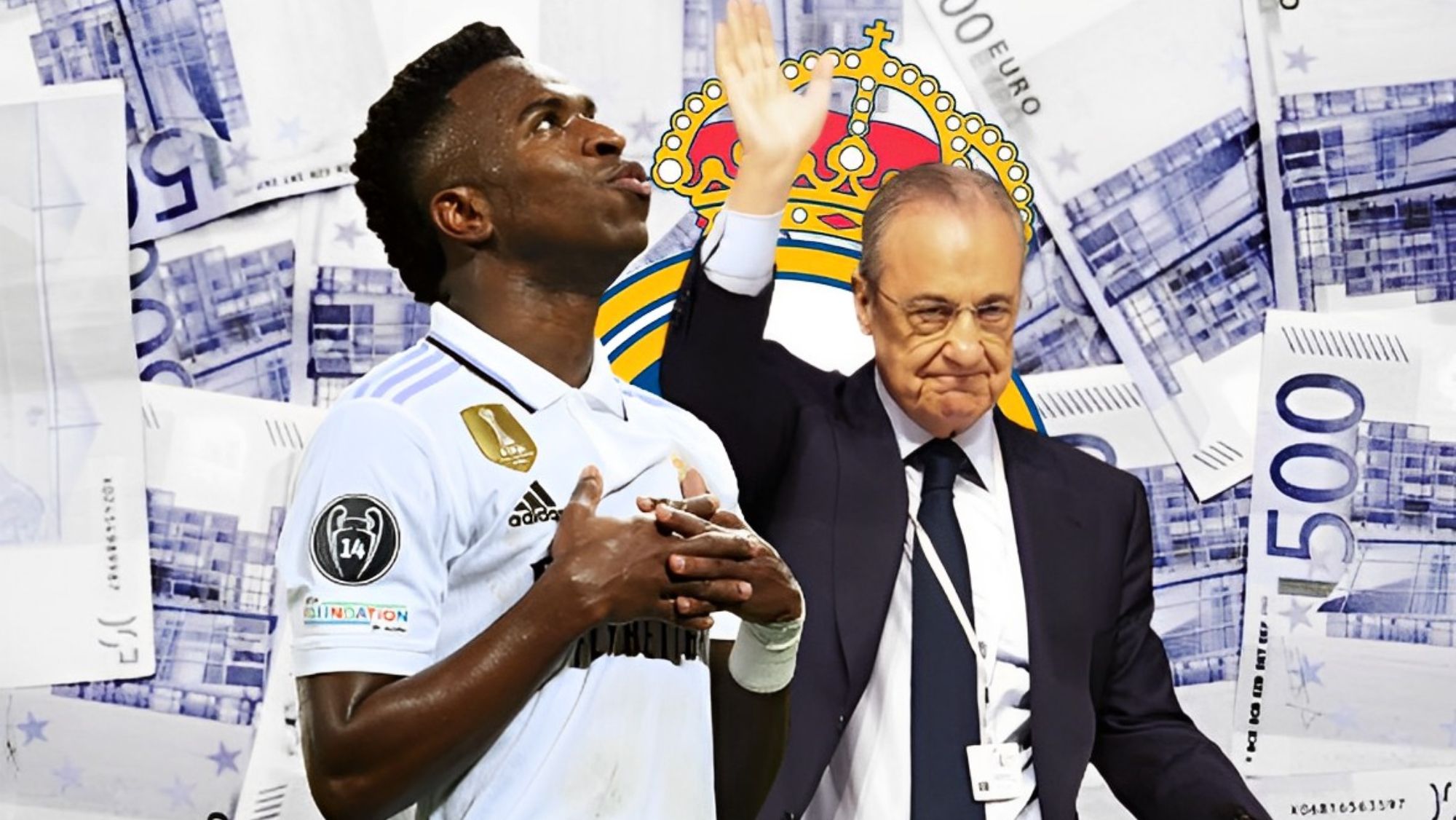 Vinicius y Florentino Pérez