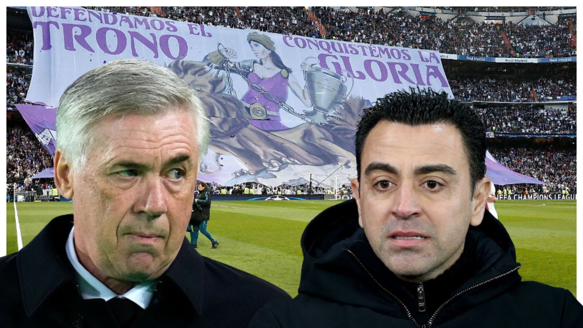 Carlo Ancelotti y Xavi Hernández