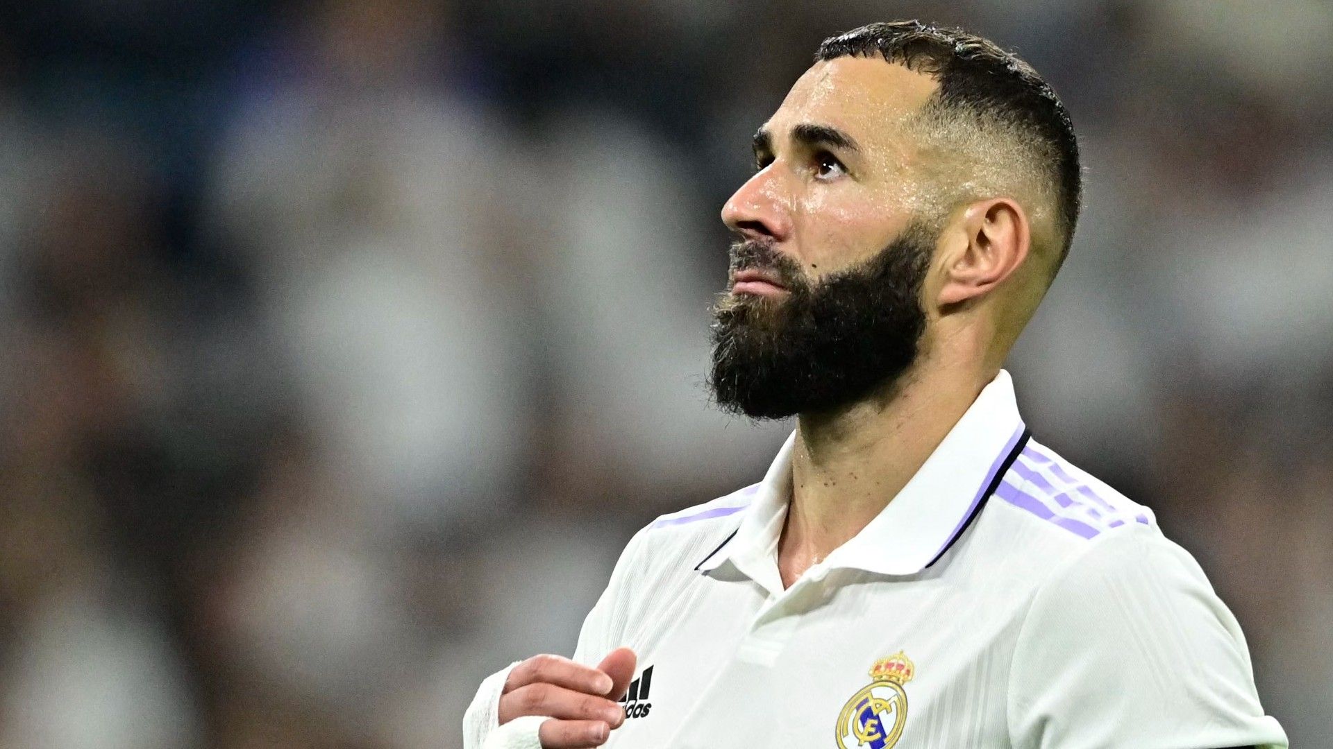 Karim Benzema en un partido de esta temporada