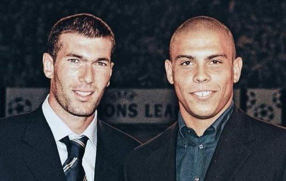 Ronaldo Nazario y Zinedine Zidane