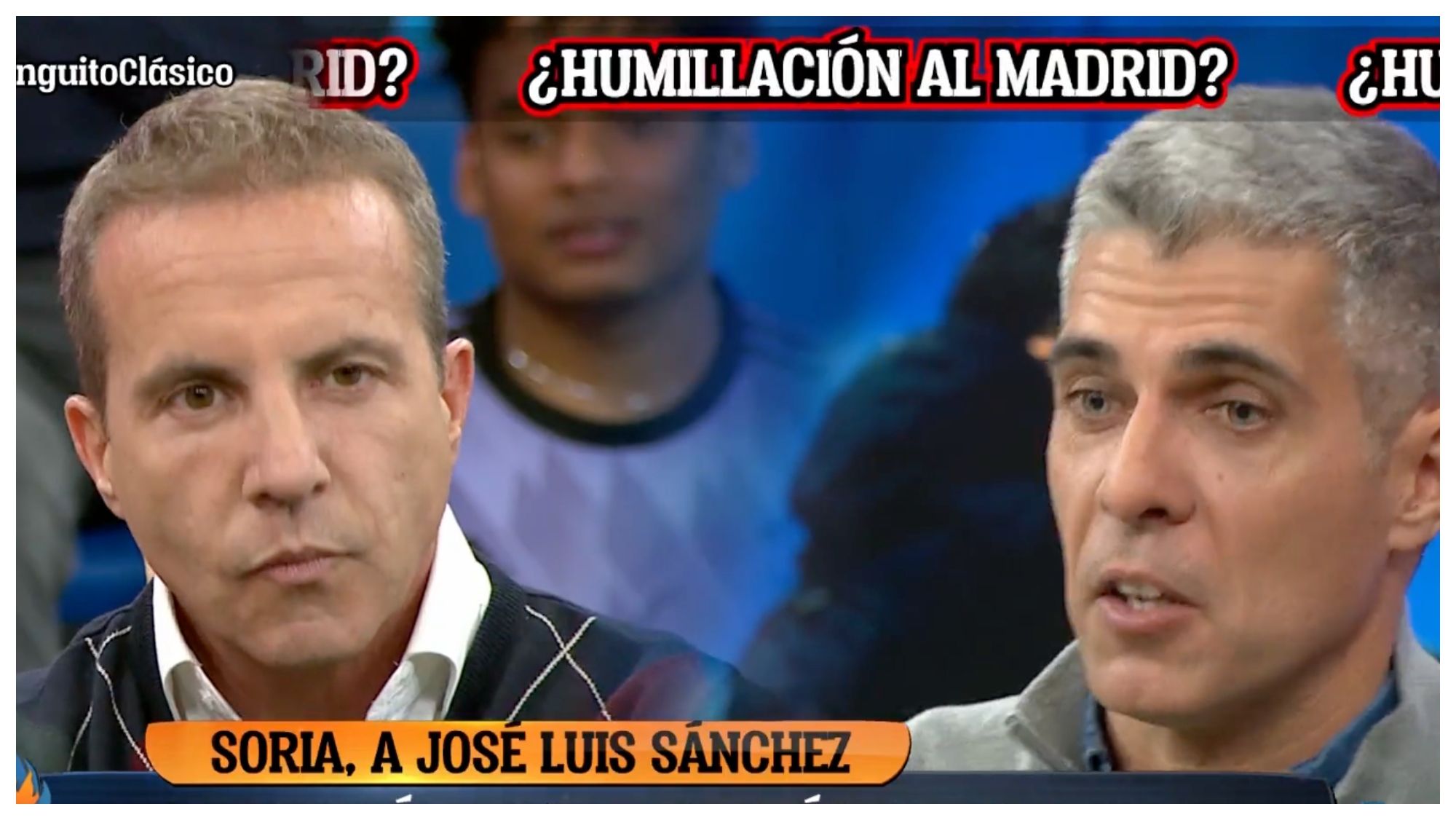 Cristóbal Soria y José Luis Sánchez ayer en El Chiringuito