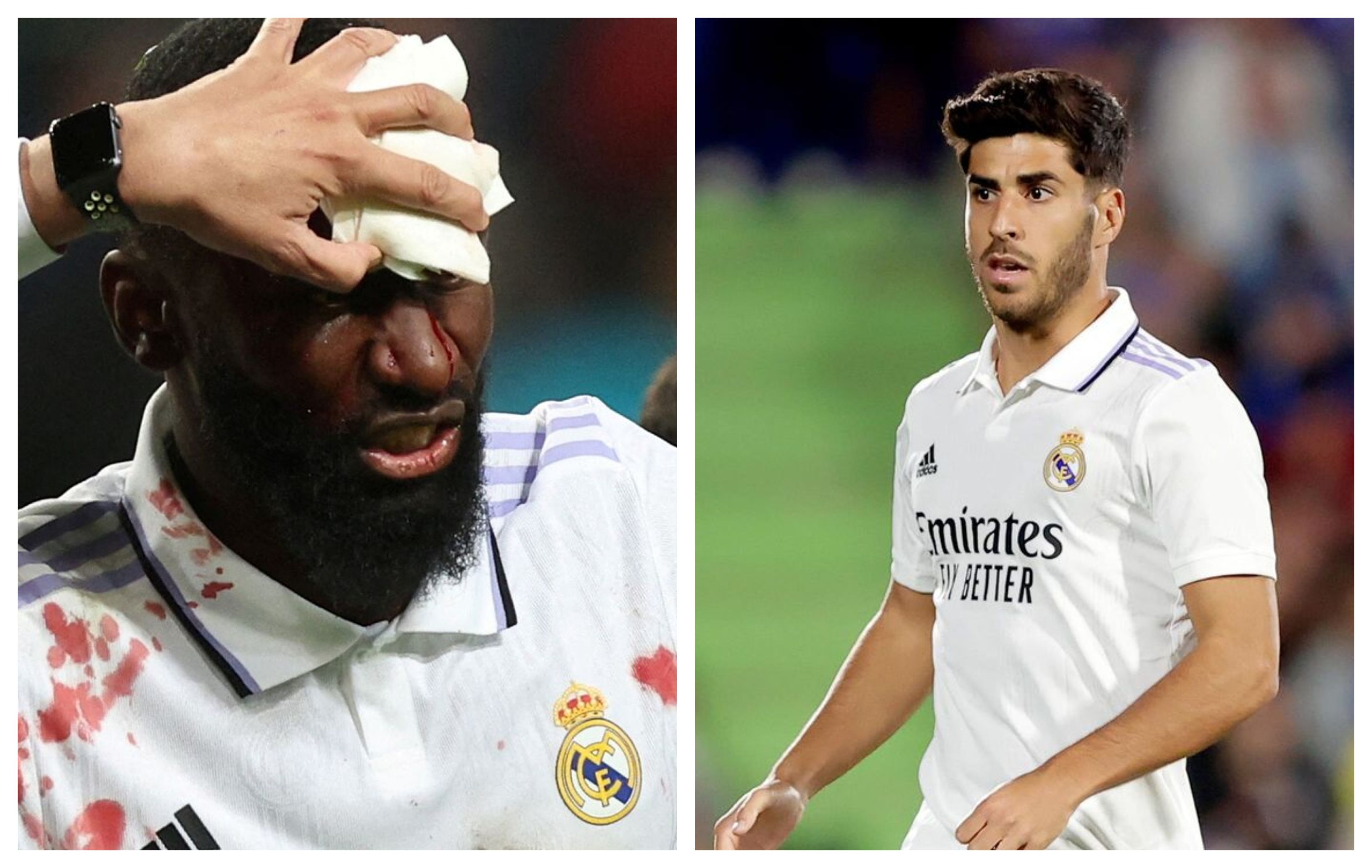 Antonio Rüdiger y Marco Asensio