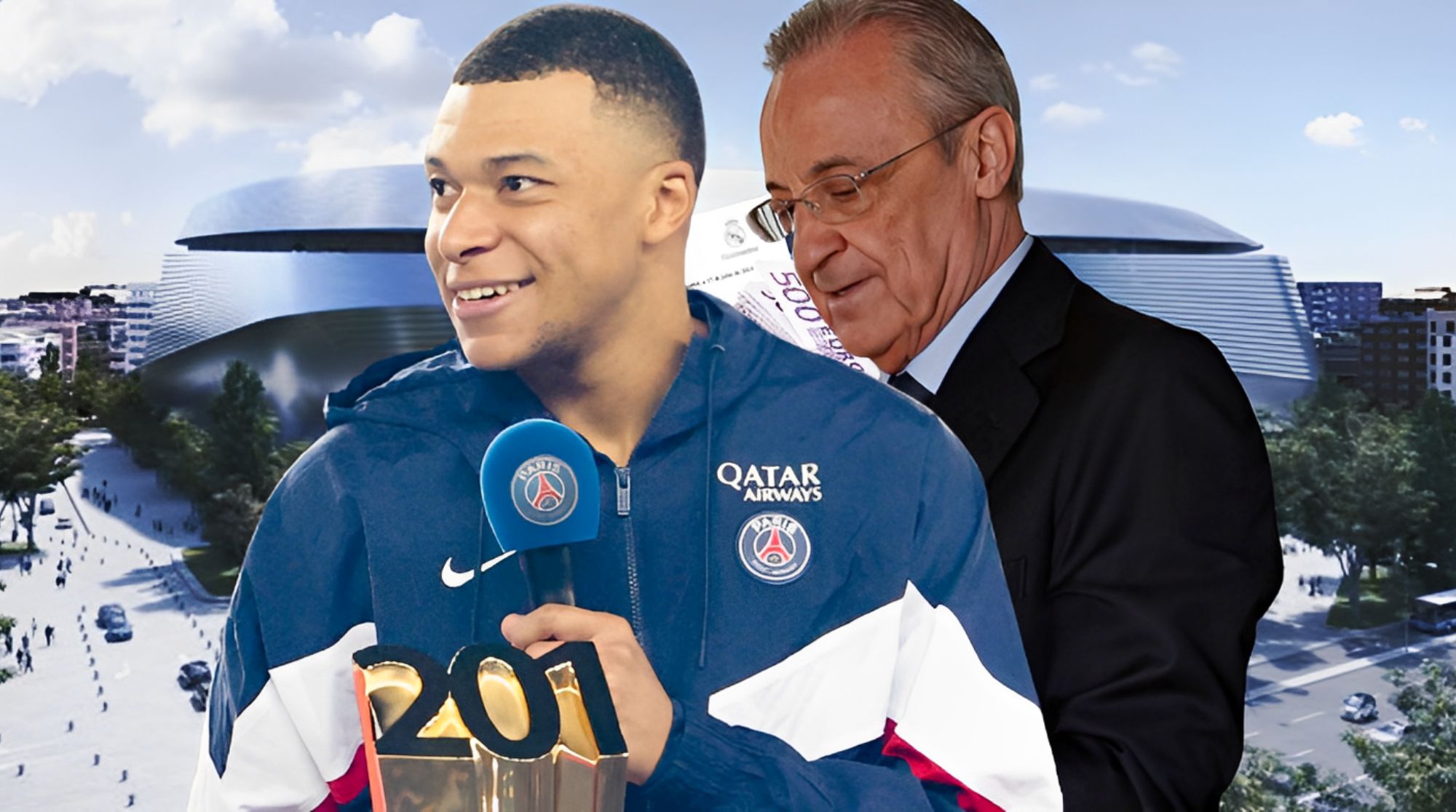 Mbappé y Florentino Pérez