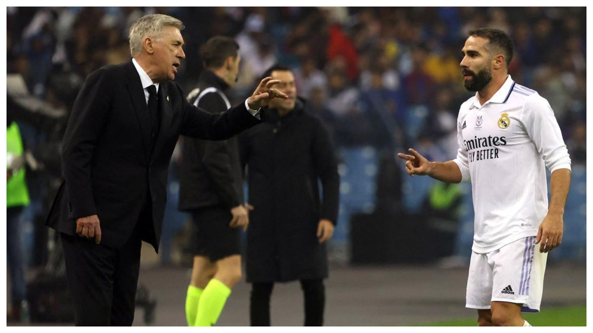 Carlo Ancelotti y Dani Carvajal