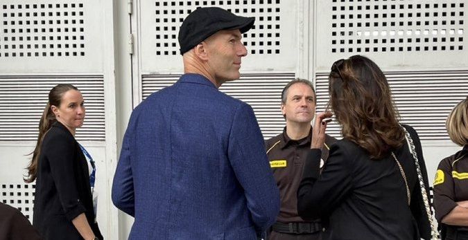 Zidane y su mujer veronique