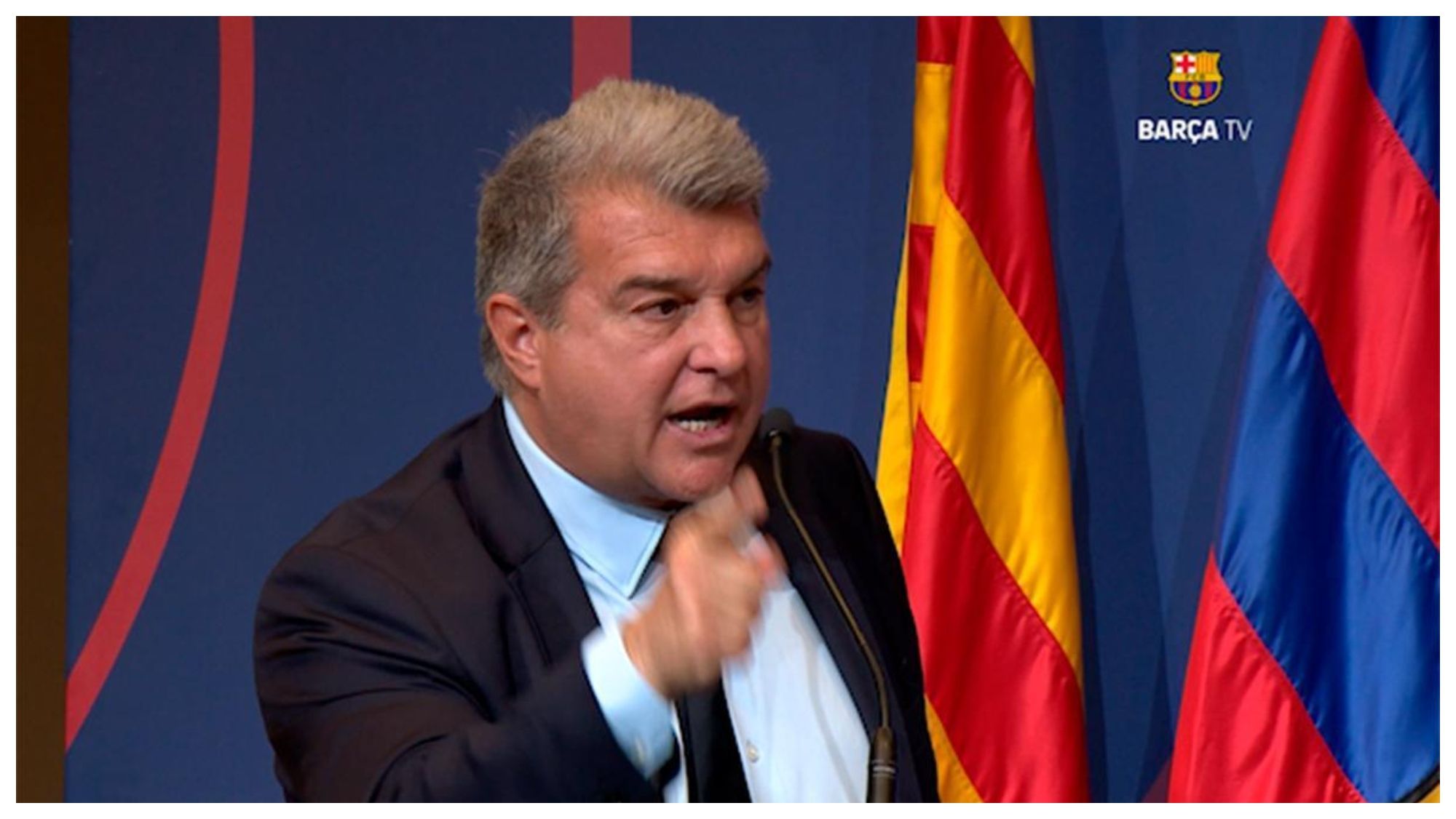 Joan Laporta, presidente del Fútbol Club Barcelona