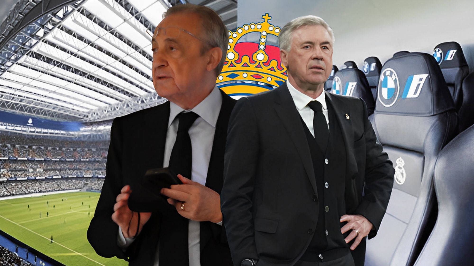 Florentino Pérez y Ancelotti