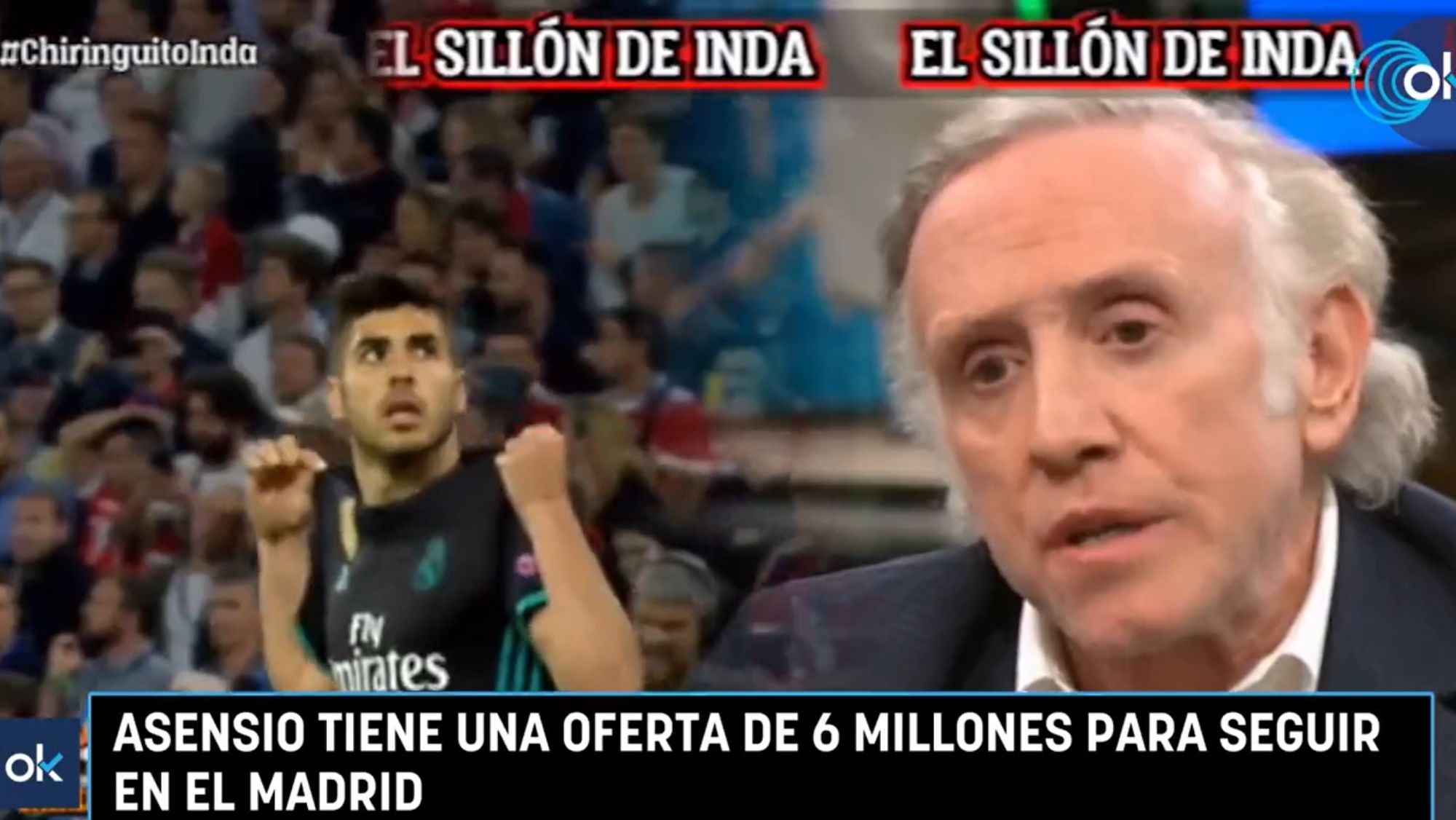 Eduardo Inda desvela la última oferta del Madrid a Asensio