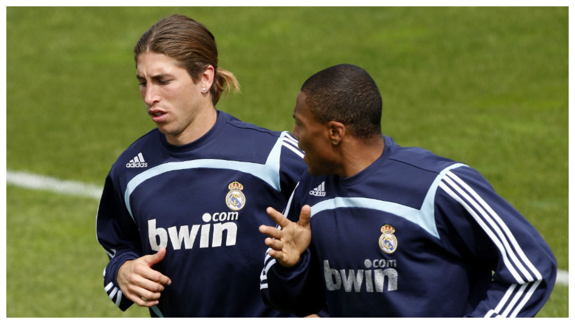 Sergio Ramos y Julio Baptista