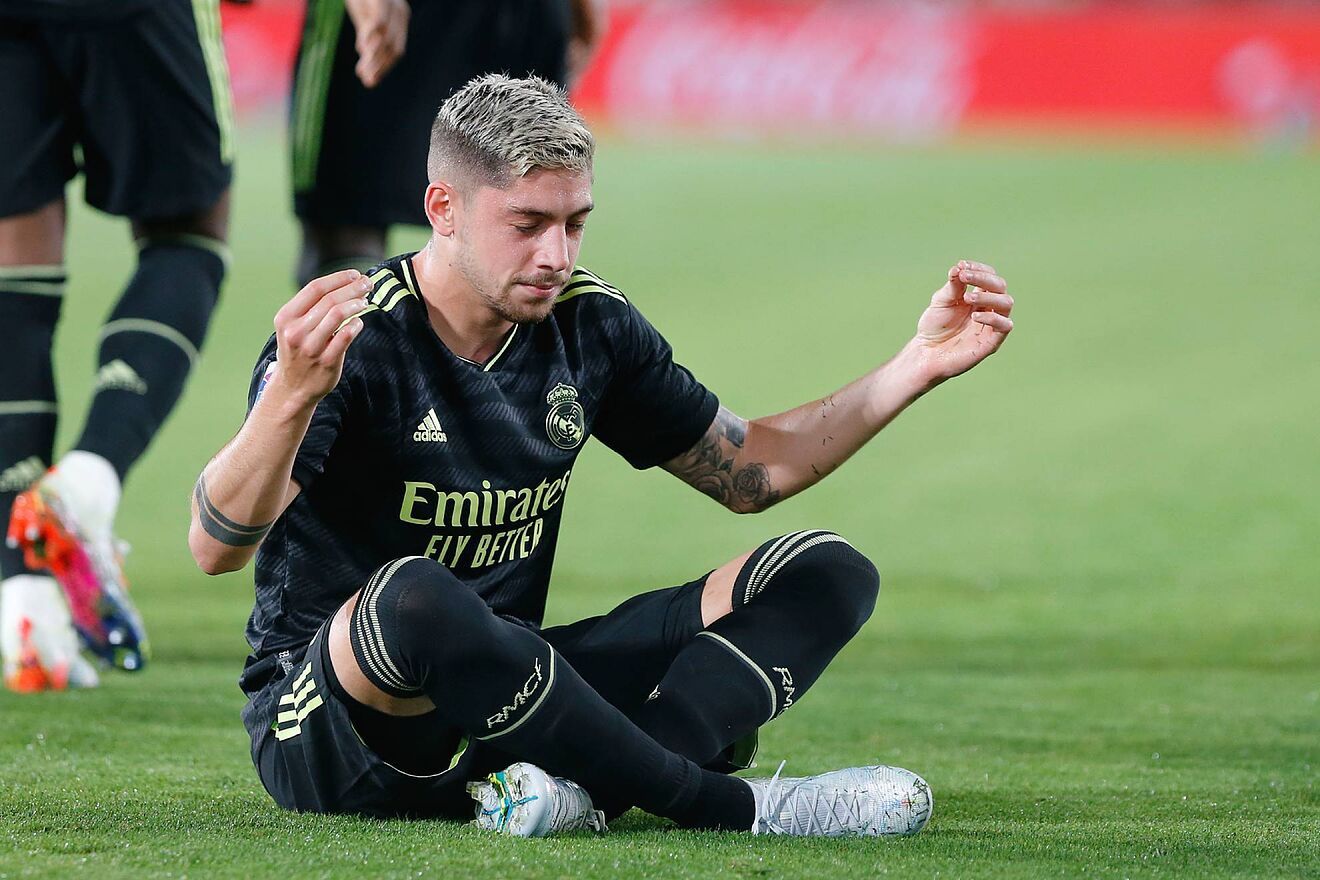 Fede Valverde, celebrando su último gol ante el Elche