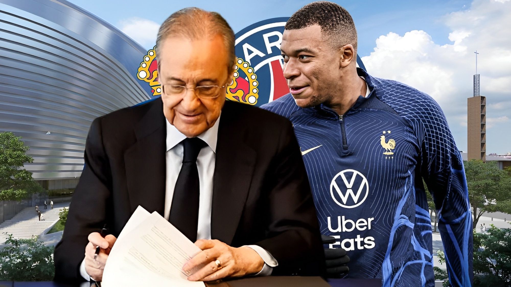 Florentino y Mbappé