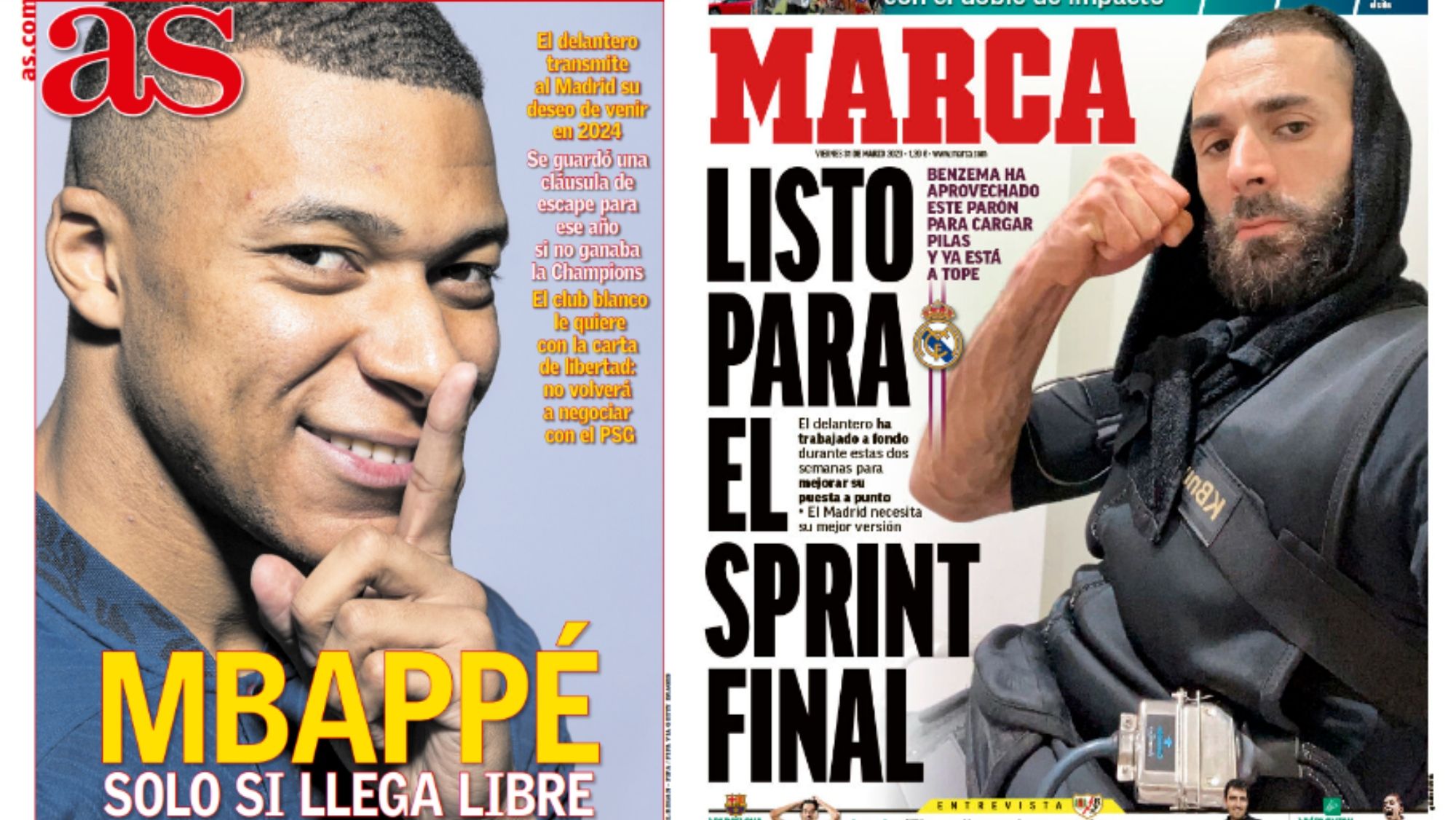 Portadas de hoy de los diarios deportivos, 31 de marzo