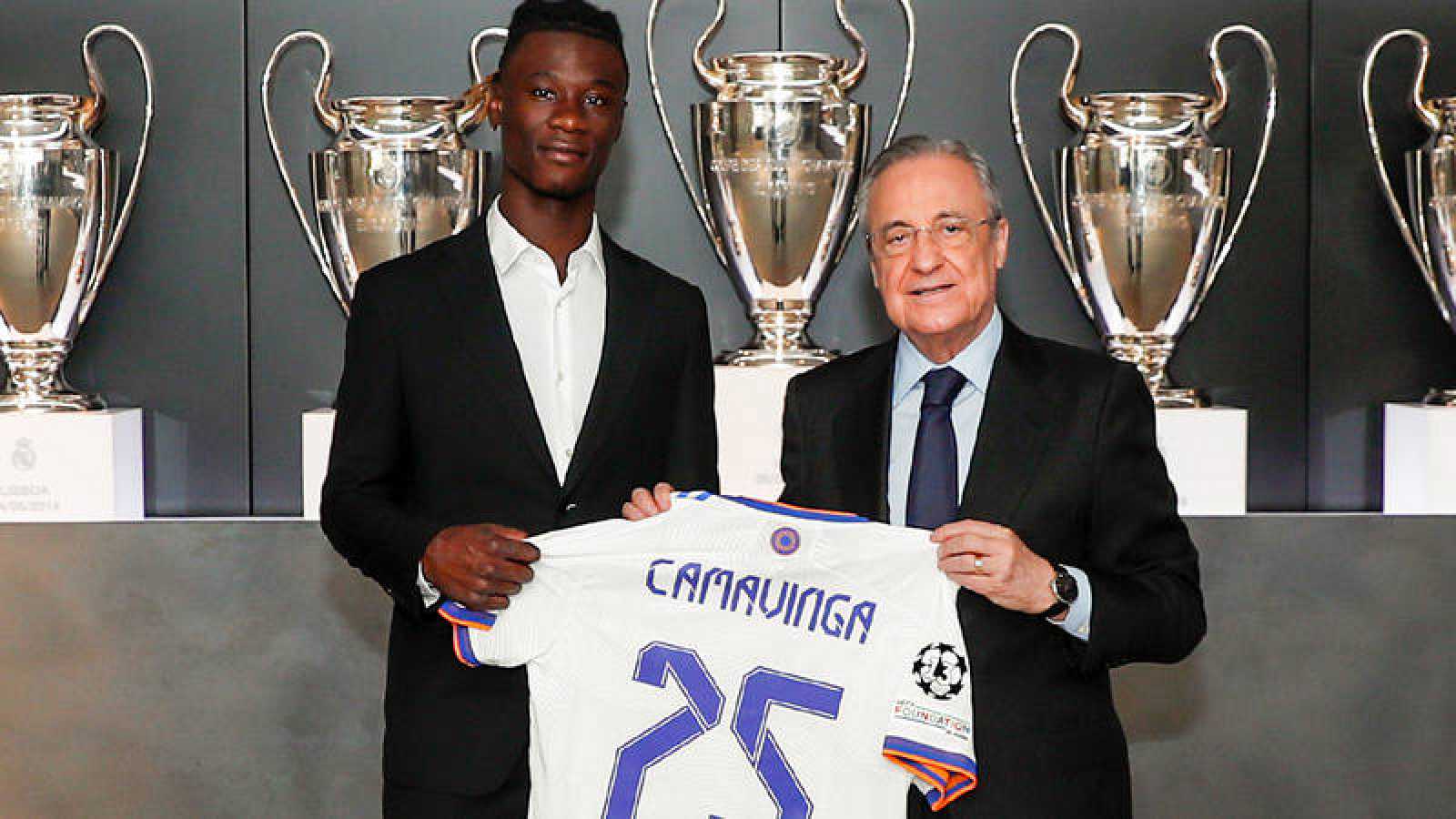 Eduardo Camavinga en su presentación