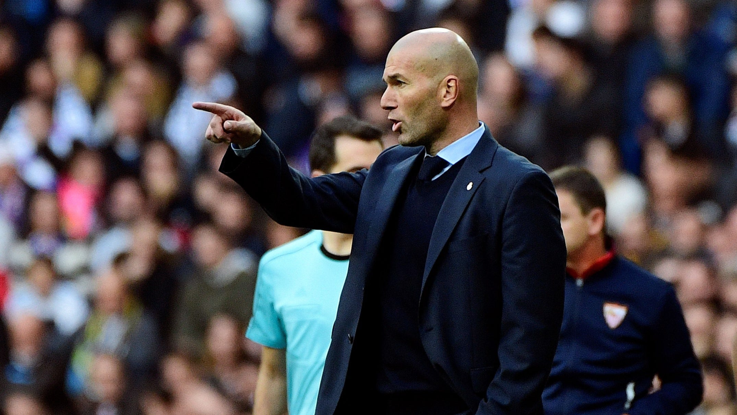 Zidane solo ha entrenado en el Santiago Bernabéu 