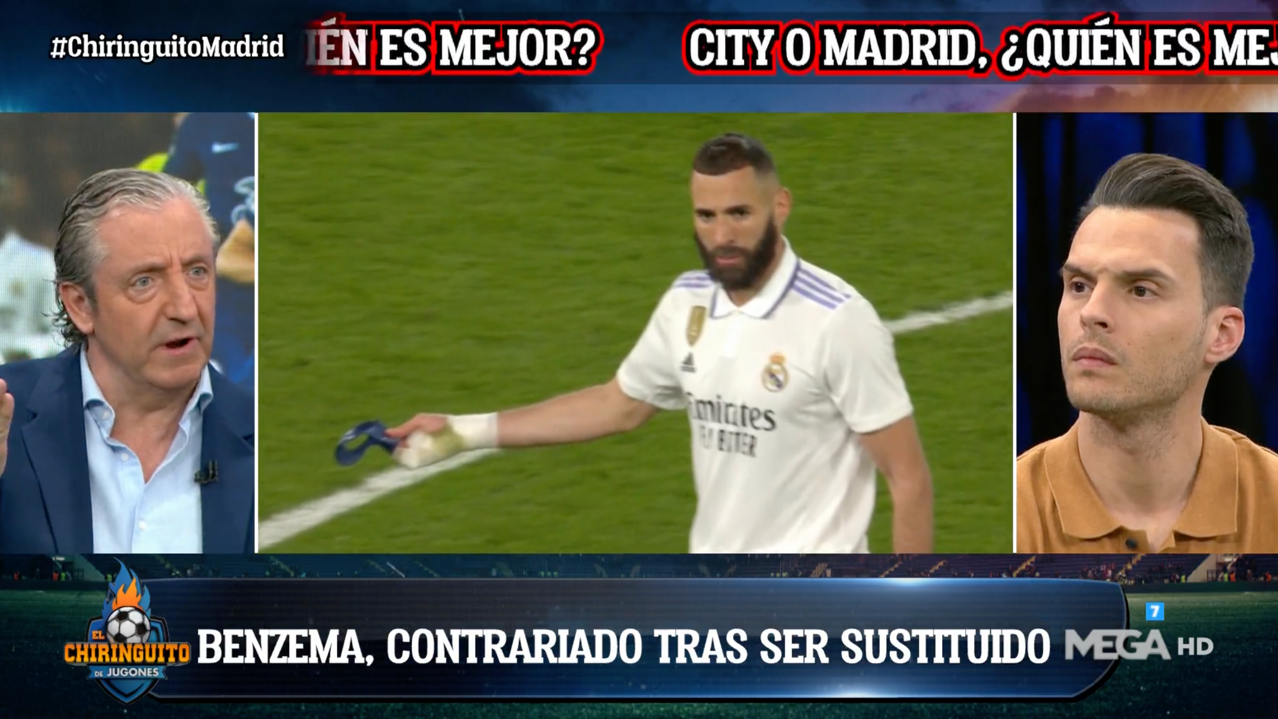 Pedrerol estallaba contra Benzema, quién quedaba muy molesto tras el encuentro 