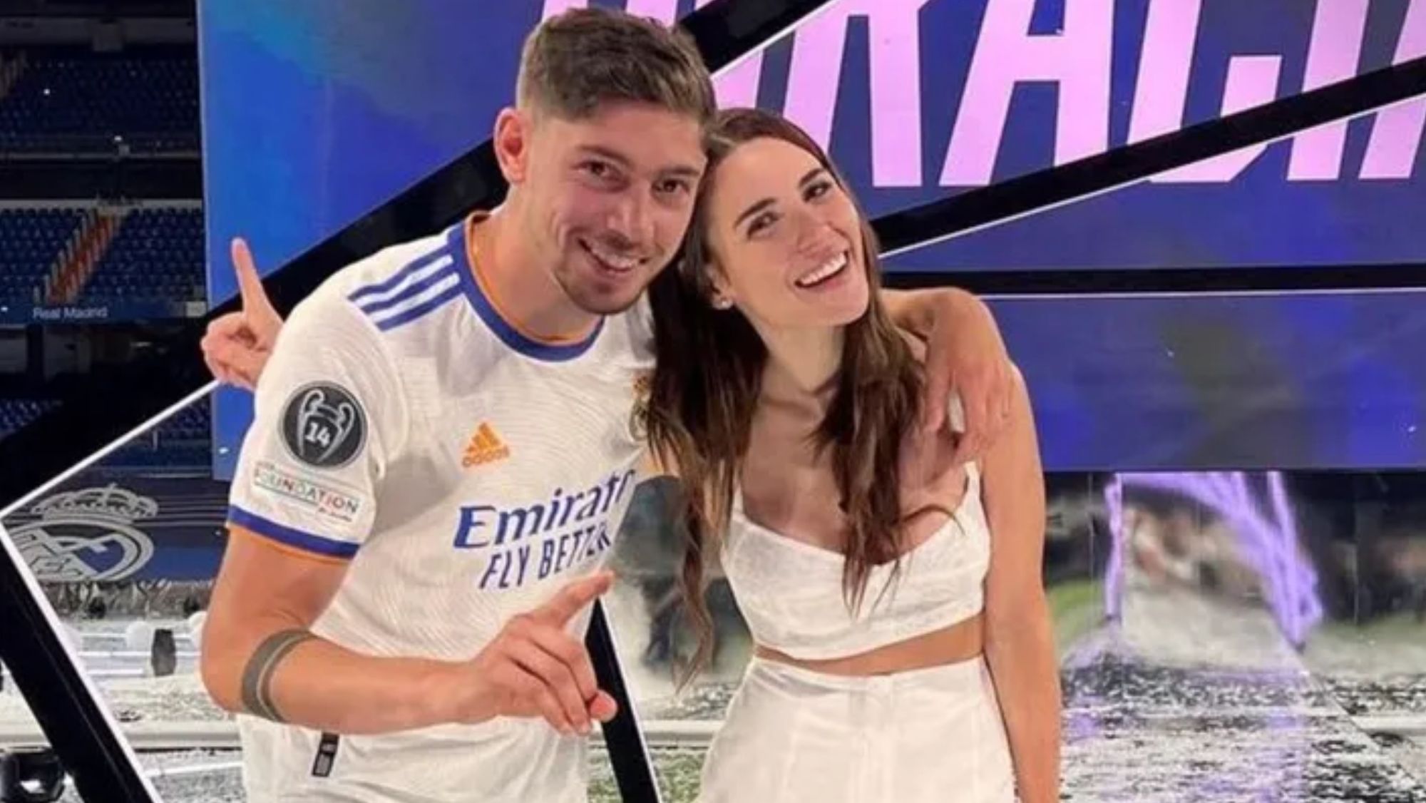 Fede Valverde y Mina Bonino