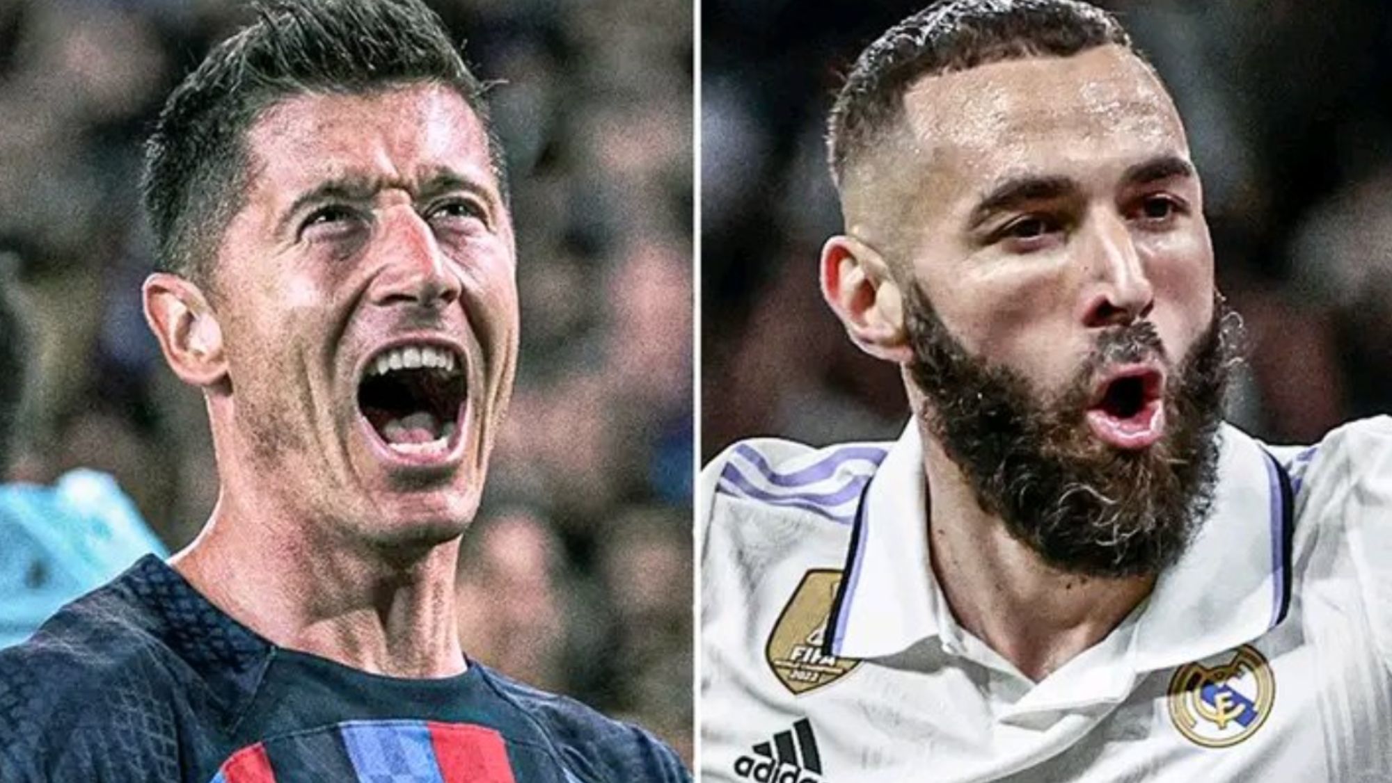 Lewandowski y Benzema, en la lucha por el Pichichi