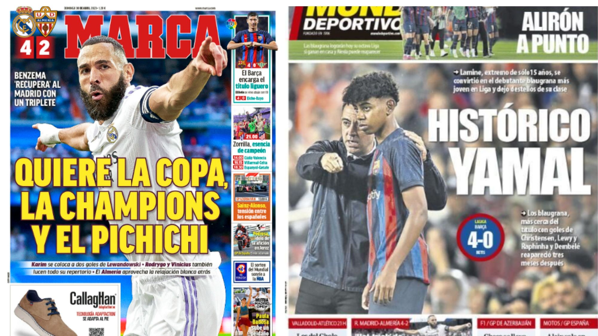 Portadas de hoy de la prensa deportiva, 30 de abril