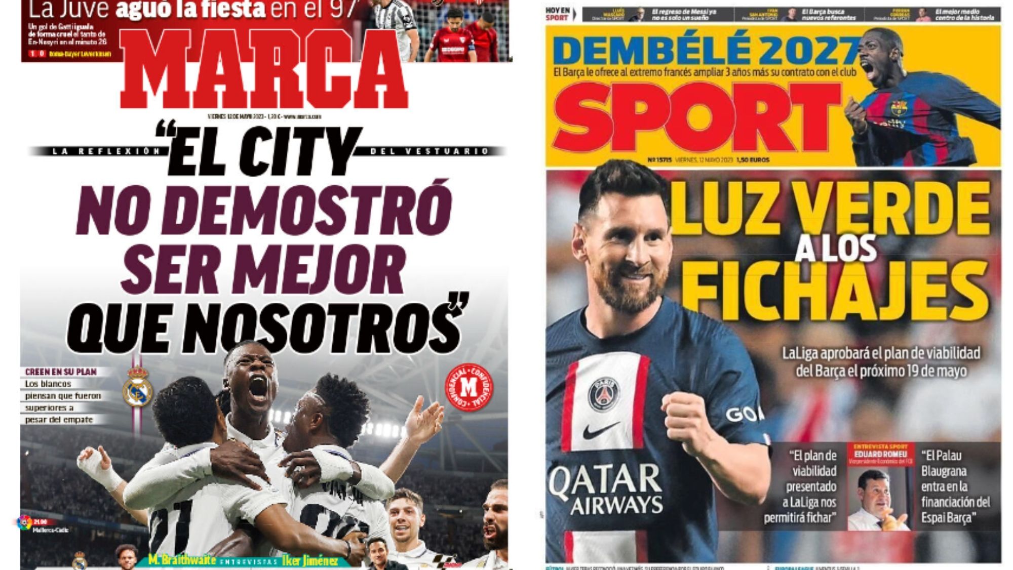 Portadas de hoy de la prensa deportiva