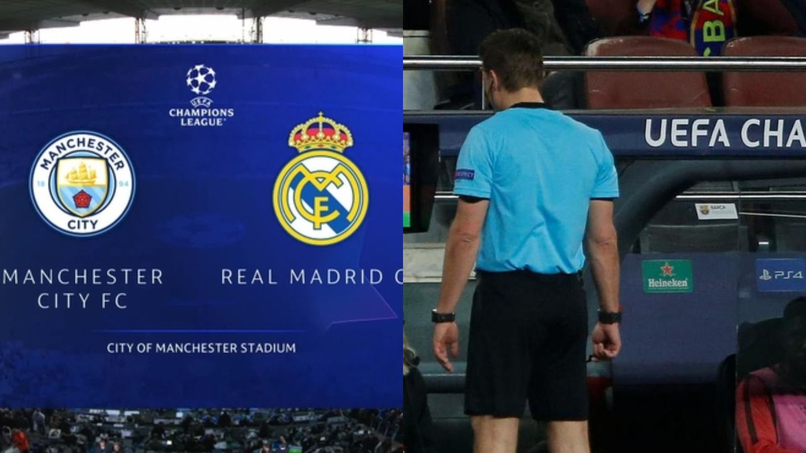 La UEFA anuncia al árbitro del Manchester City - Real Madrid de la vuelta de semifinales