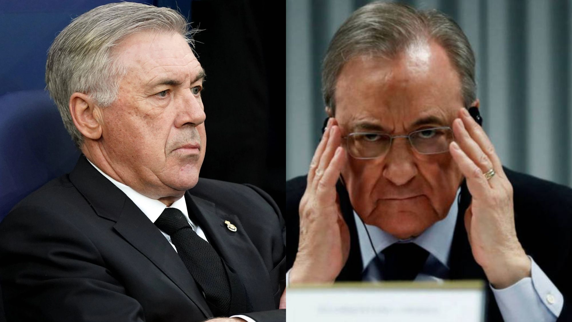 Carlo Ancelotti y Florentino Pérez