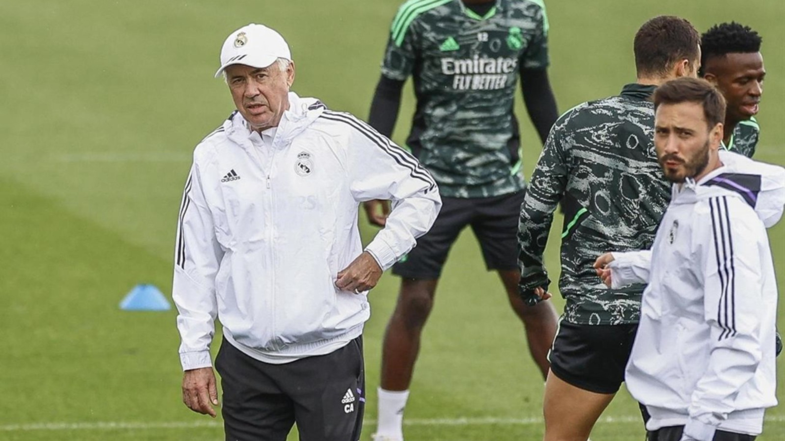 Ancelotti y su hijo Davide 