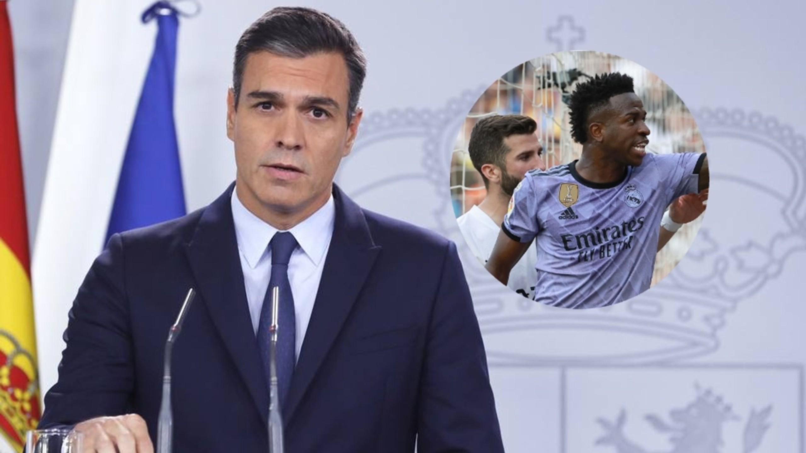 Pedro Sánchez defendía a Vinicius 