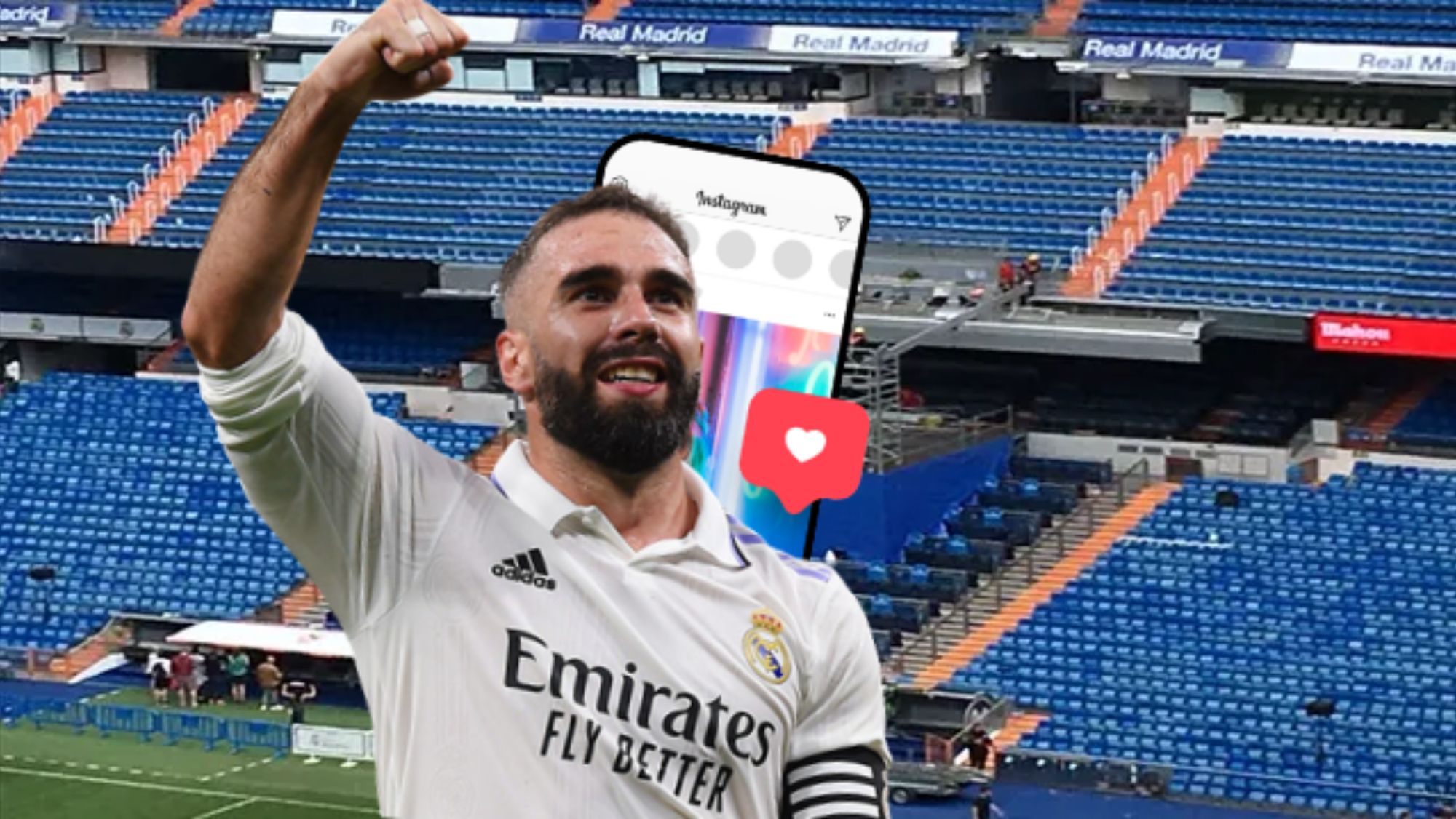 Dani Carvajal confirma su fichaje con un 'me gusta'