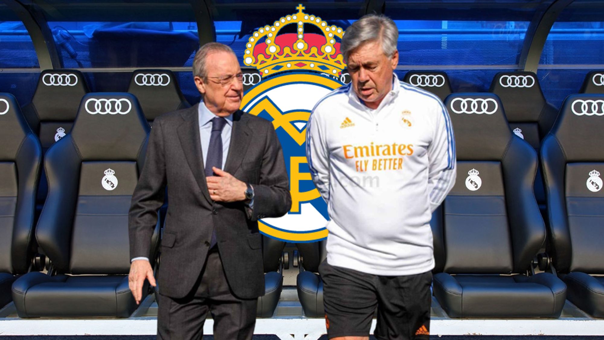 Florentino Pérez y Carlo Ancelotti