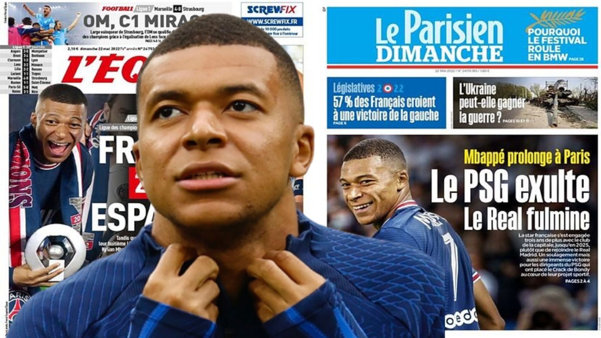 Duras portadas en Francia contra Mbappé y filtran pacto con el Real Madrid: "Indeseable"