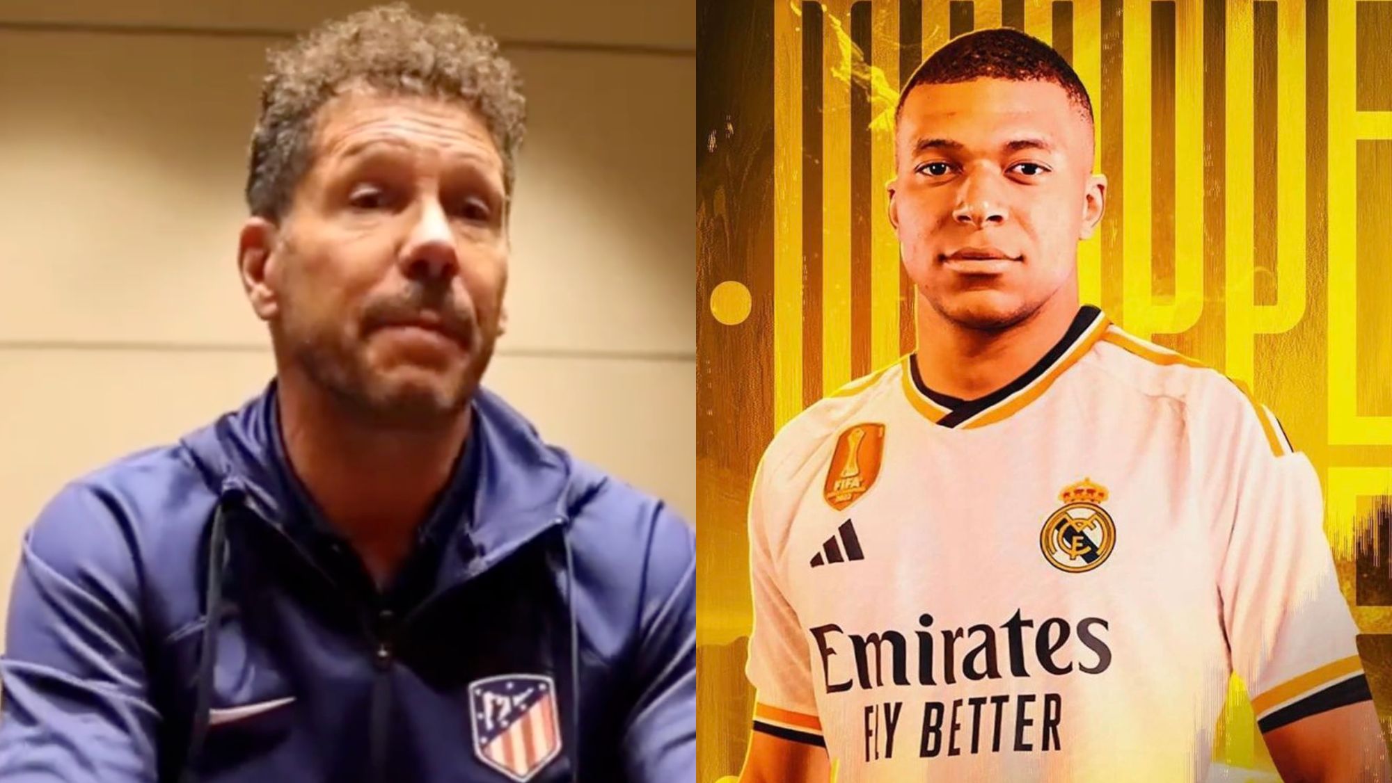 La reacción de Simeone al fichaje de Mbappé por el Real Madrid: no tiene desperdicio