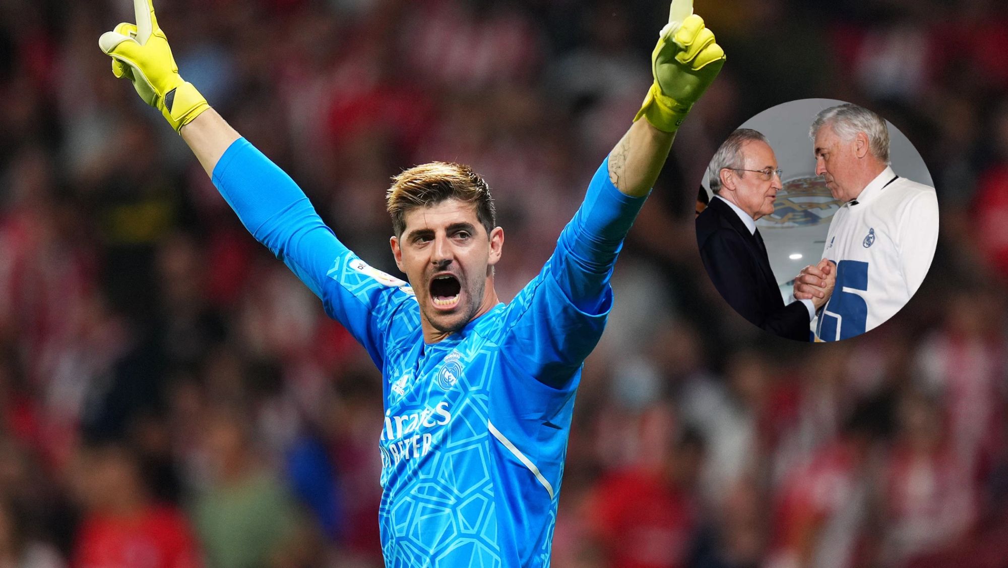 Ancelotti quiere un portero y Florentino a otro para sustituir a Courtois: hay debate