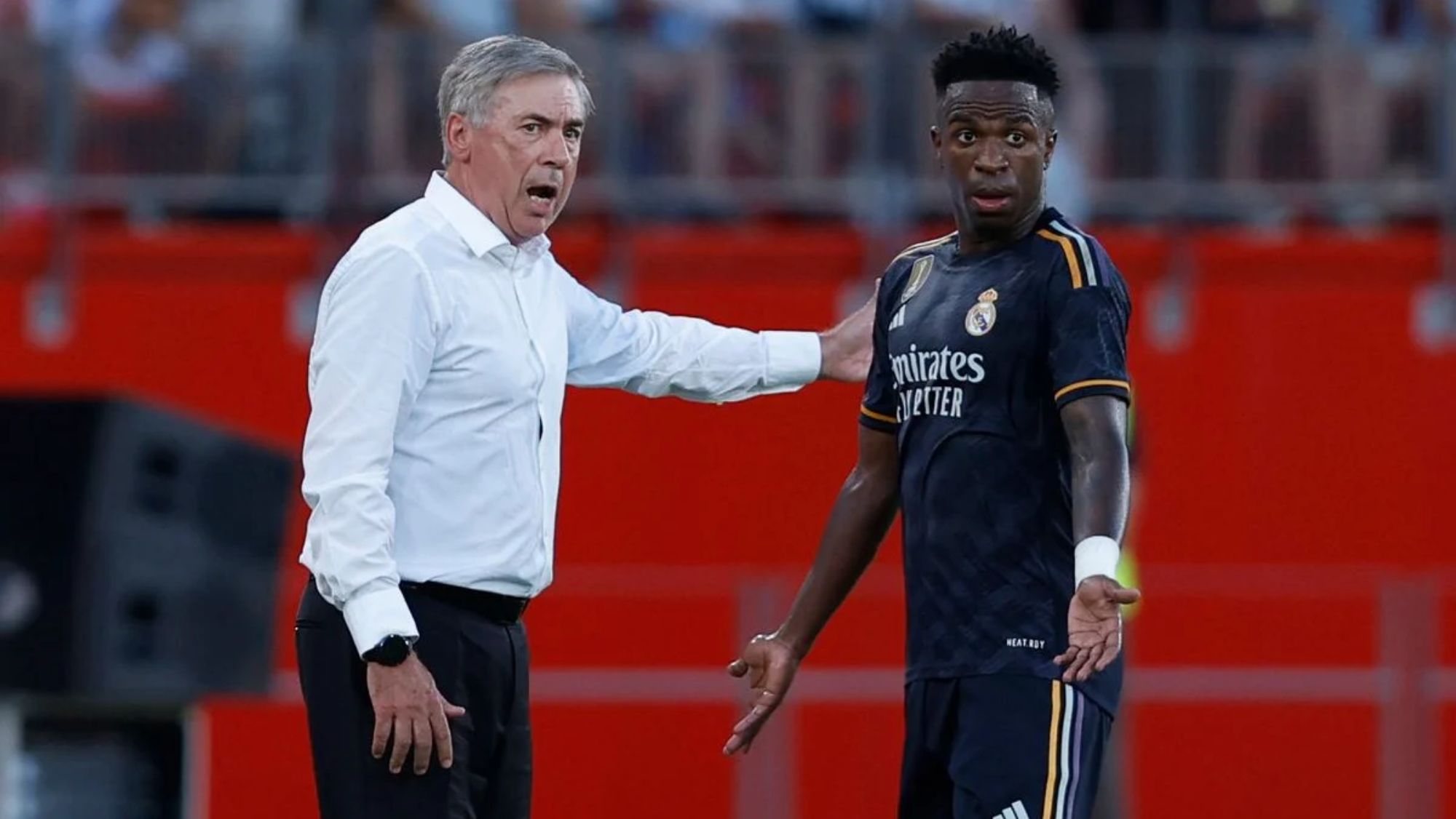 Ancelotti confirma su enfado con Vinicius y lo solucionaro en el vestuario: "No me p..."