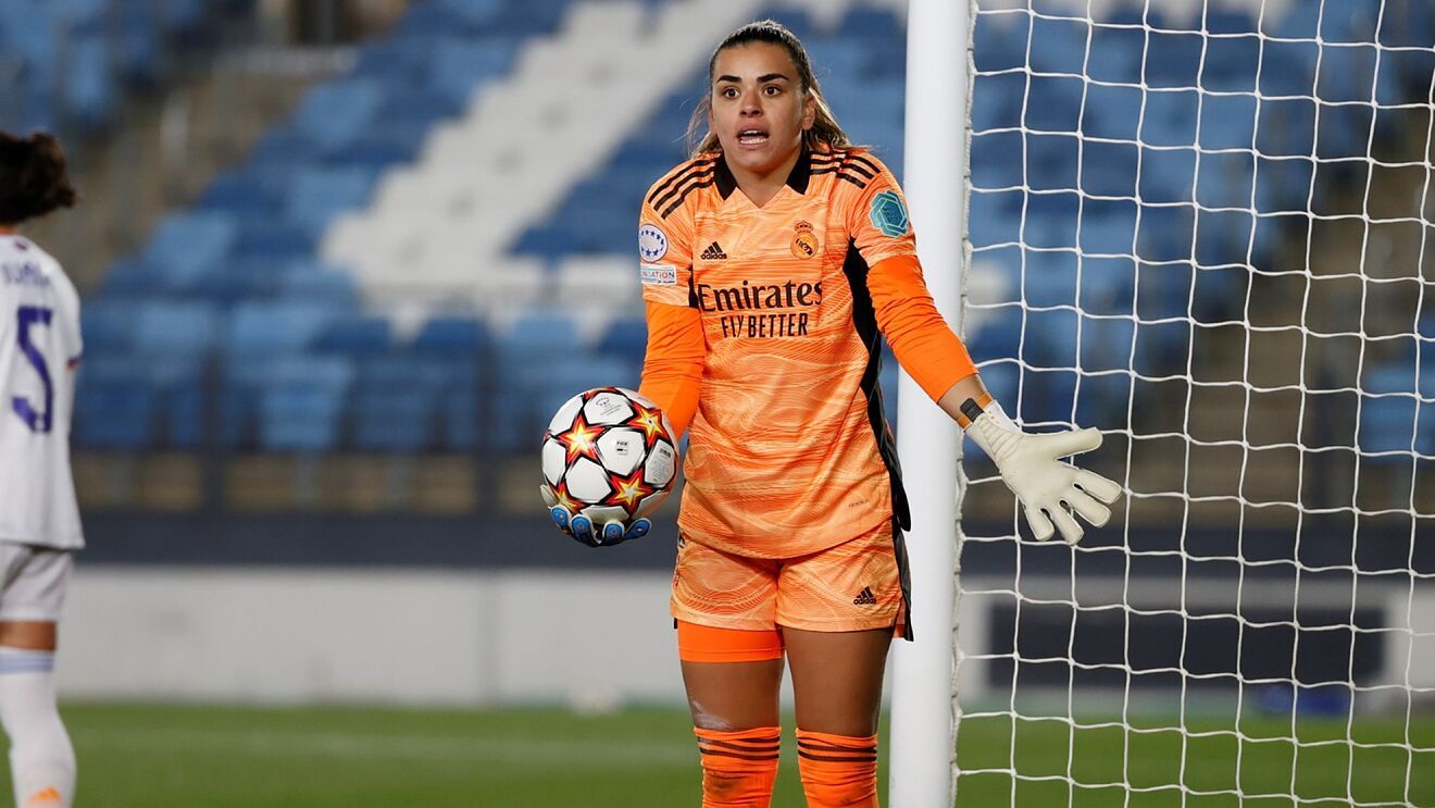 Misa Rodríguez en un partido con el Real Madrid