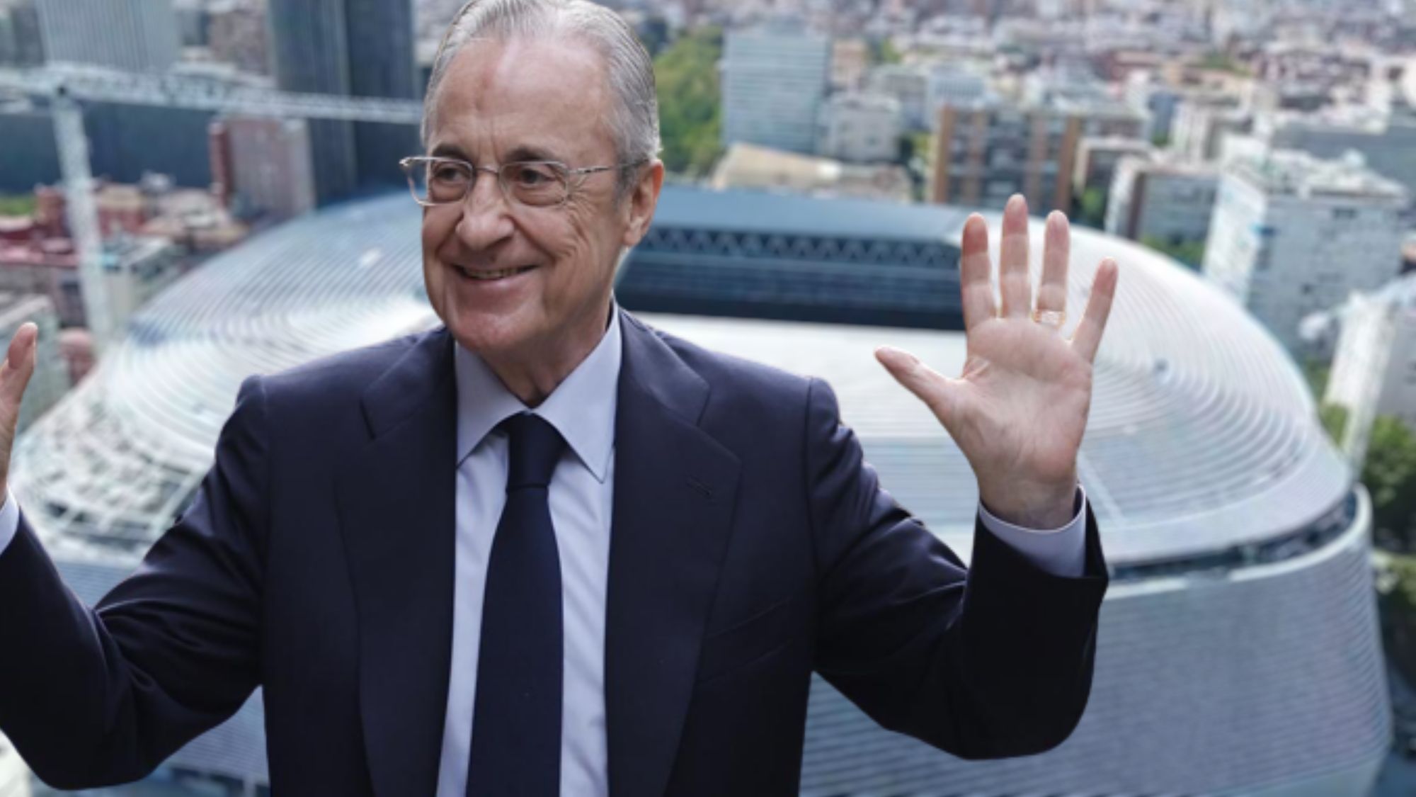 La visita más especial que recibió Florentino Pérez en el Bernabéu un empresario muy famoso