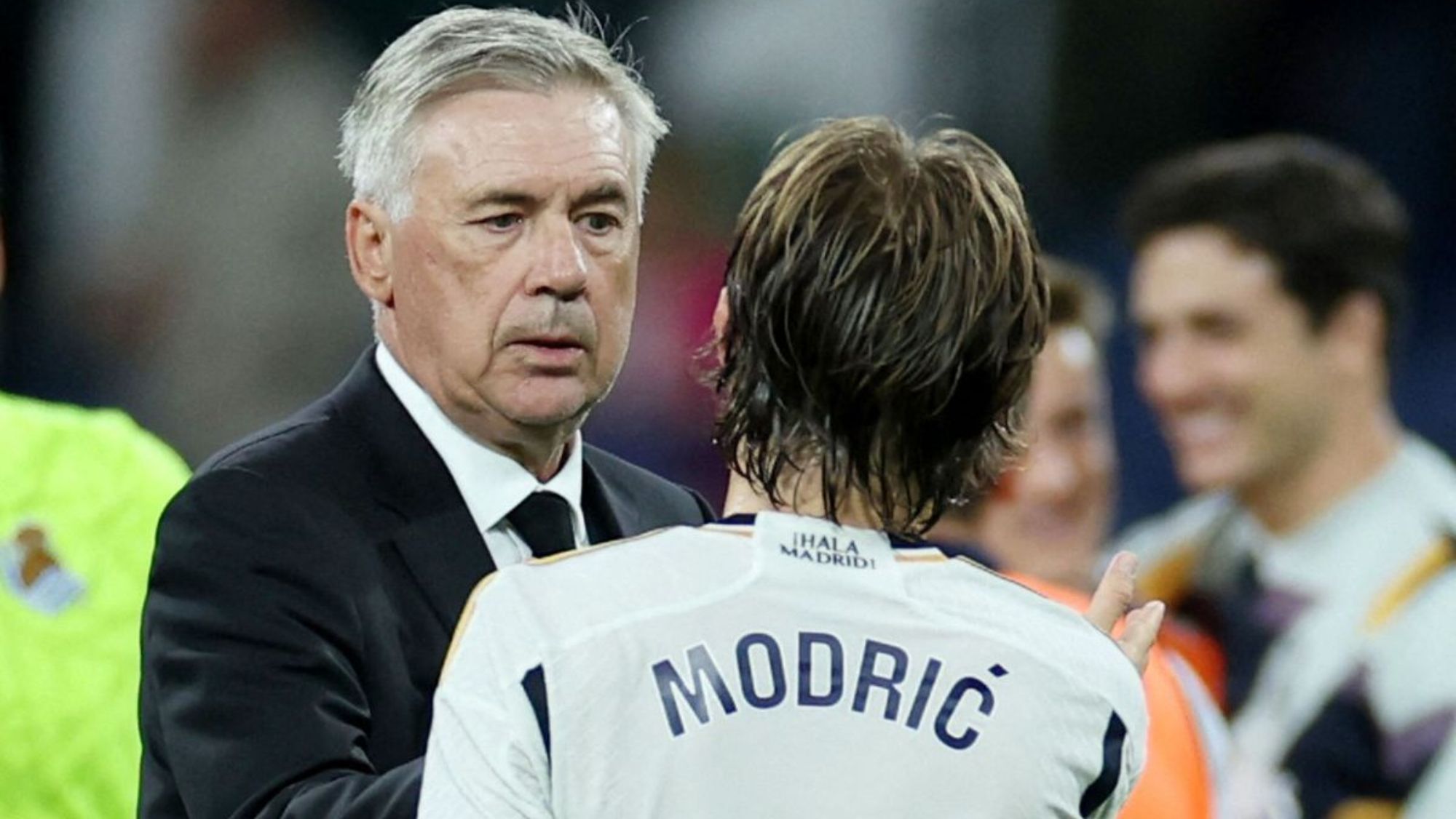 El gesto de Ancelotti con Modric al final del partido