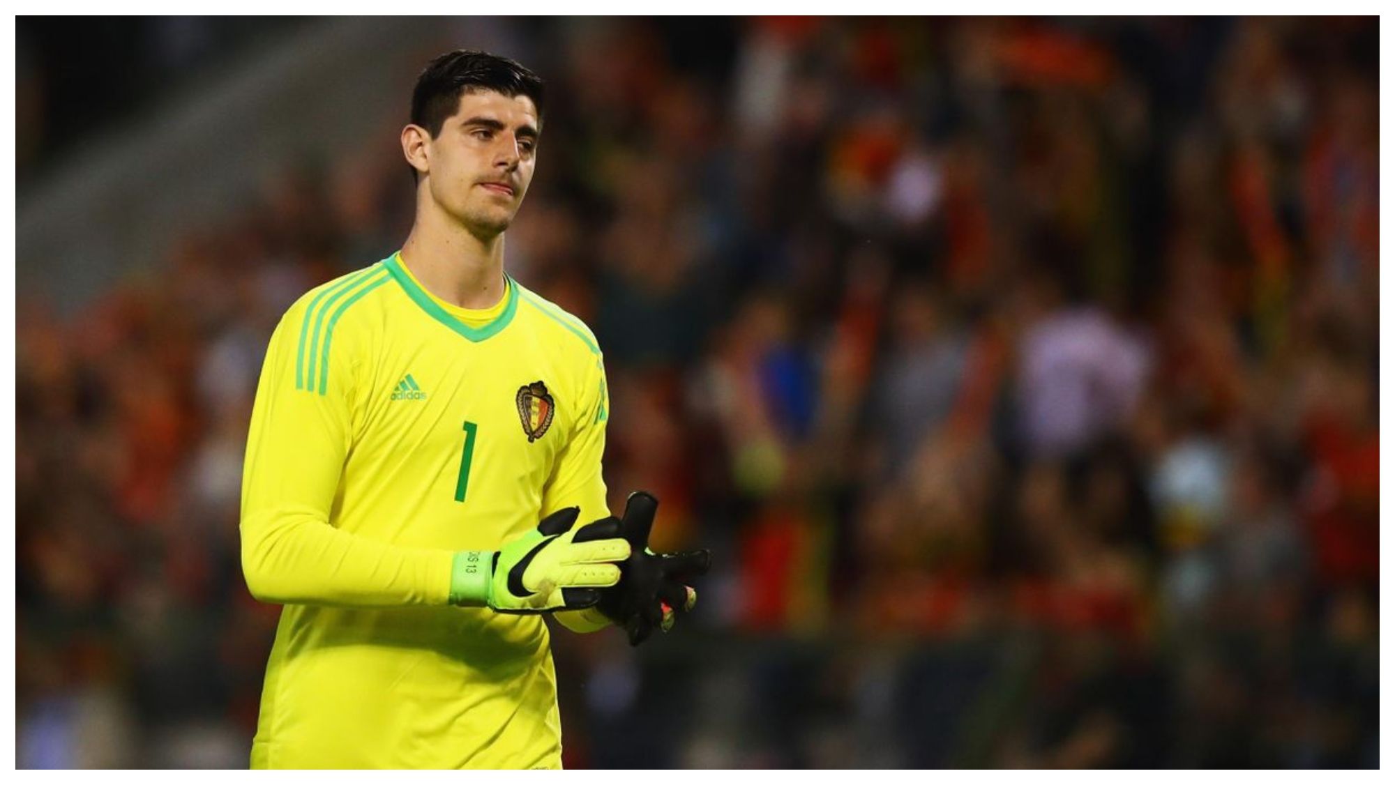 Thibaut Courtois con Bélgica. Prensa belga