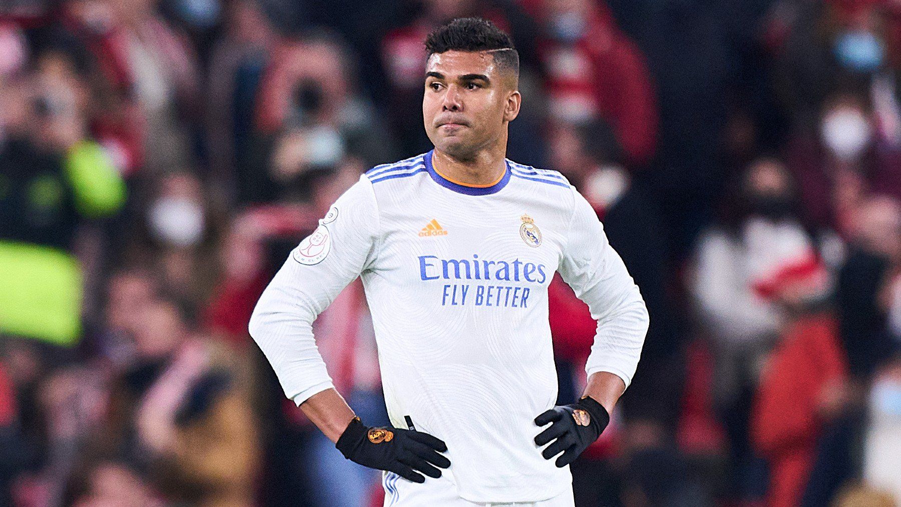 Casemiro en un partido con el Real Madrid 