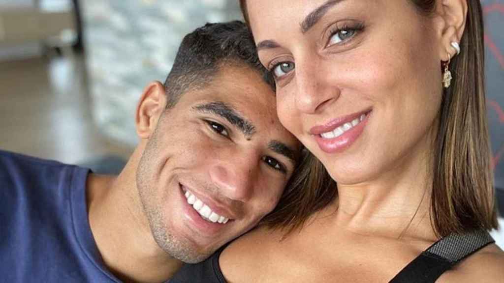 Achraf Hakimi y Hiba Abouk llevan varios años juntos 