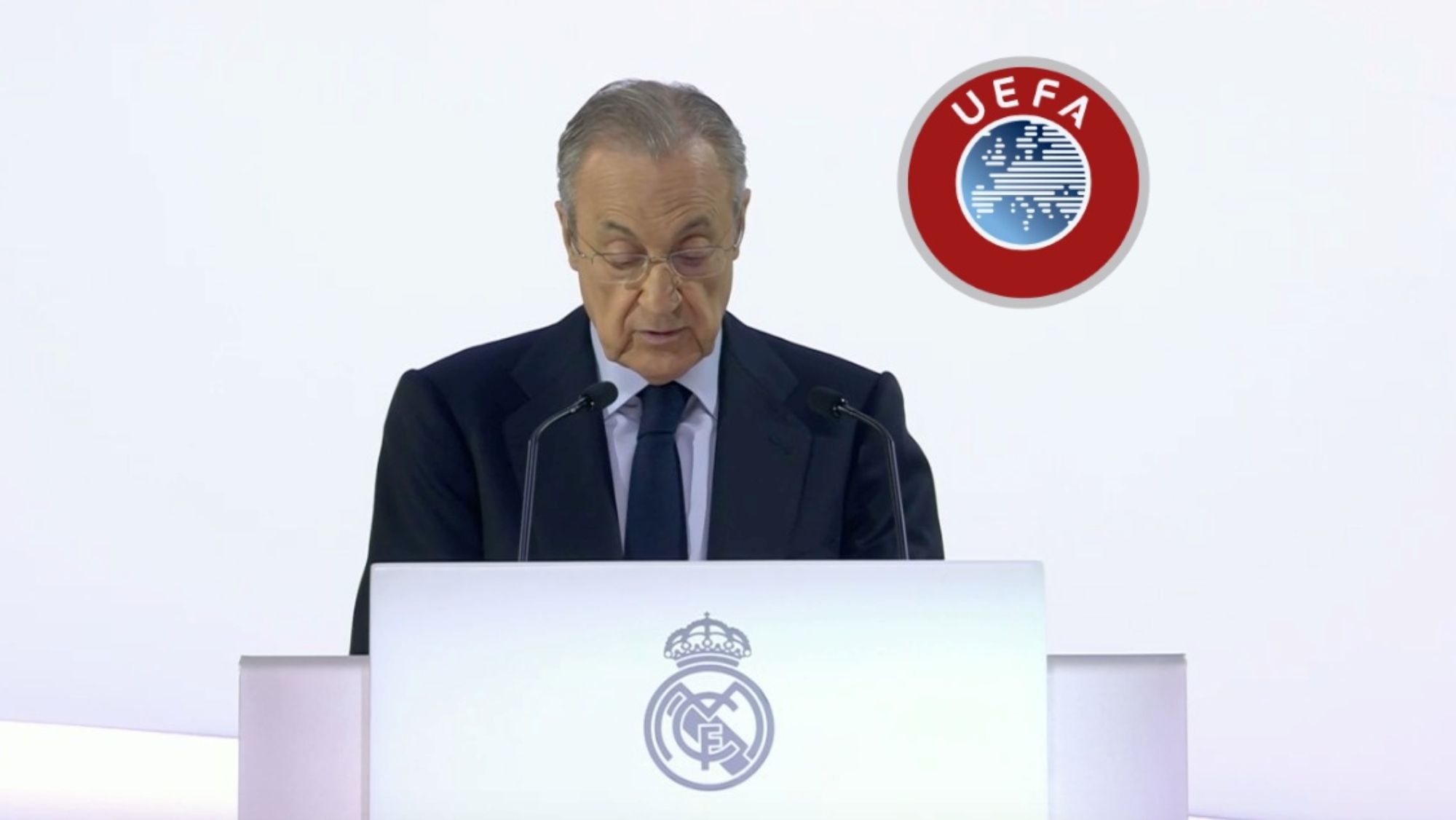 Florentino critica a la UEFA en la Asamblea General de socios