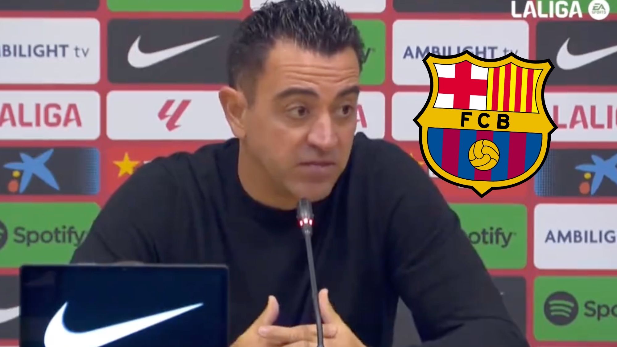 Xavi se inventa una nueva excusa y las redes arden: "Nos jugamos bien por culpa de la p..."