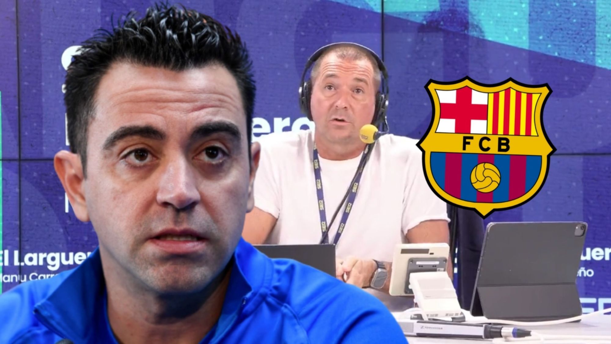 Manu Carreño pide perdón a Xavi y al FC Barcelona en directo   No lo haré más