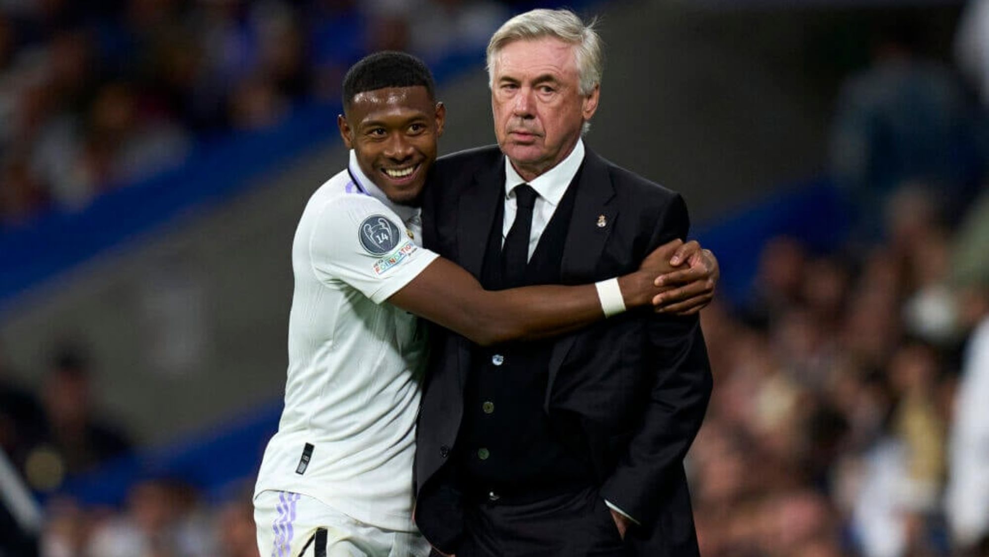 David Alaba y Carlo Ancelotti